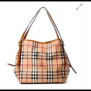 SOLD..!!  Burberry haymarket authentic tote bag”